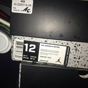 Air Jordan 4 Retro BOX ONLY